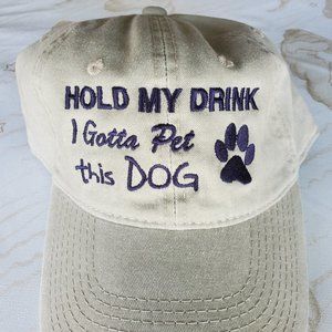 COPY - Khaki Hold my Drink, I Gotta Pet this Dog